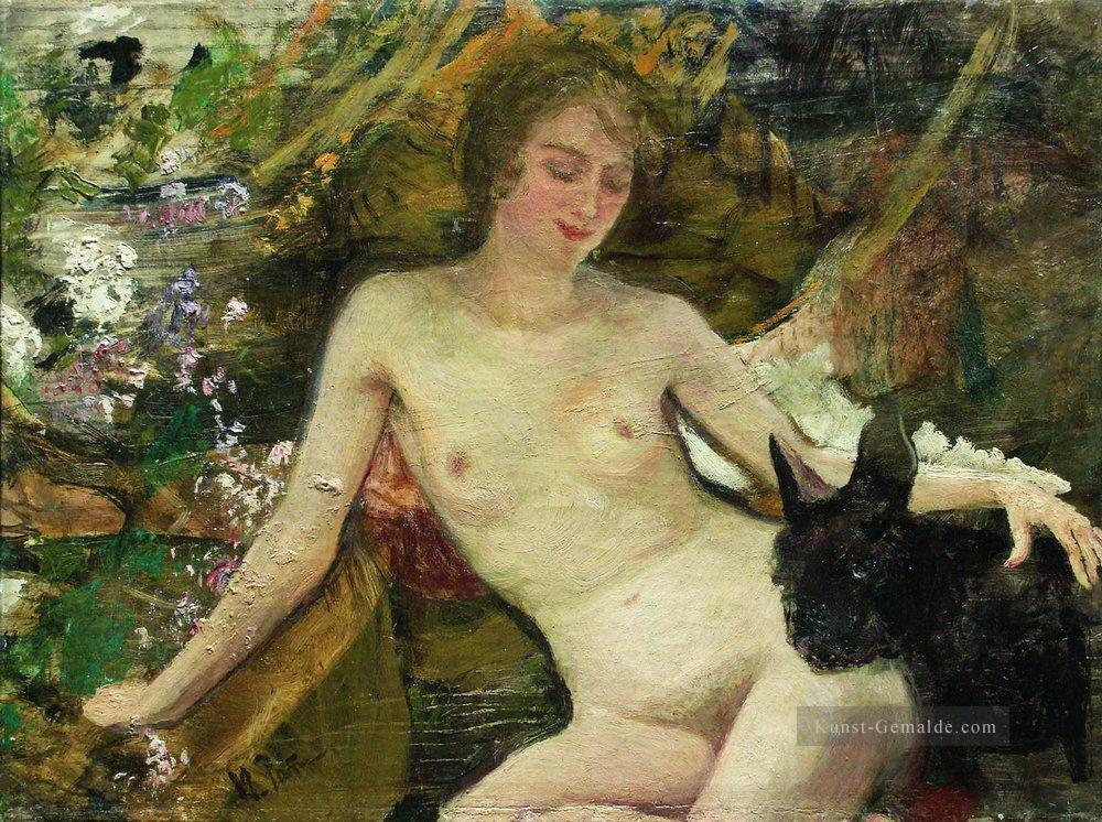 das Modell Ilya Repin Nacktheit Impressionismus Ölgemälde